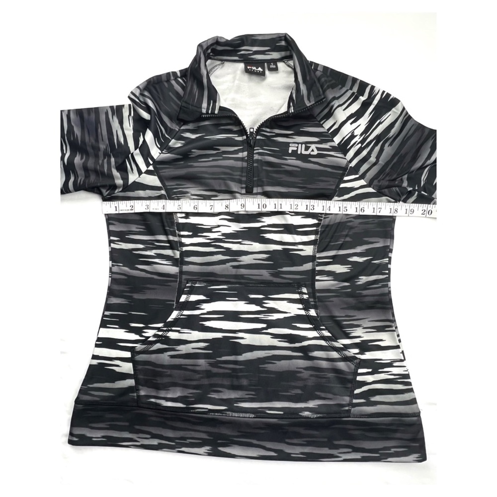 Fila Sport Zebra Animal Print Zip Sweater Small - Picture 4 of 10